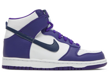 Load image into Gallery viewer, Nike Dunk High Electro Purple Midnight Navy (GS)
